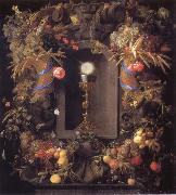 Jan Davidsz. de Heem Chalice and the host,surounded by garlands of fruit Germany oil painting reproduction